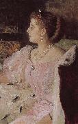 Ilia Efimovich Repin Card Lavina portrait Germany oil painting artist